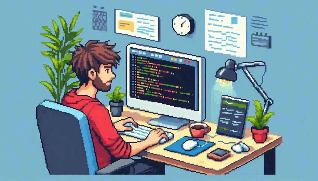 Illustration of integrating security in web design and development through secure coding, threat modeling, and DevSecOps practices to prevent cyber threats.