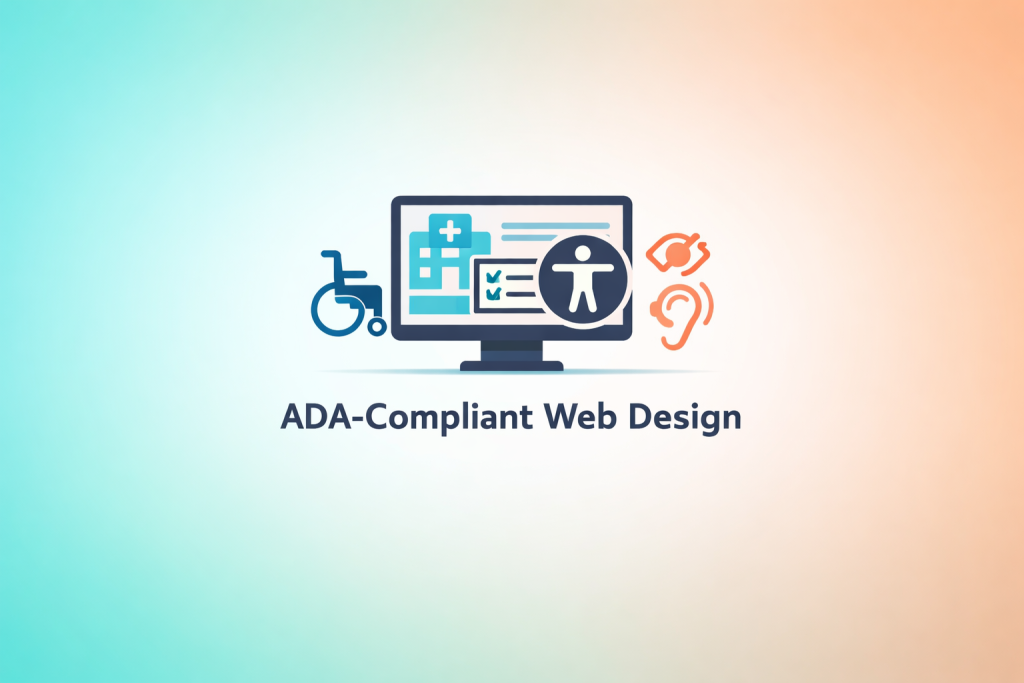 ADA-compliant healthcare website design for Florida practices improving accessibility, patient navigation, and appointment booking usability.