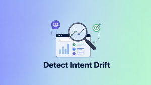 Learn how to detect traffic intent drift using Google Search Console, GA4, landing page analysis, search queries, and traffic sources to improve SEO performance.