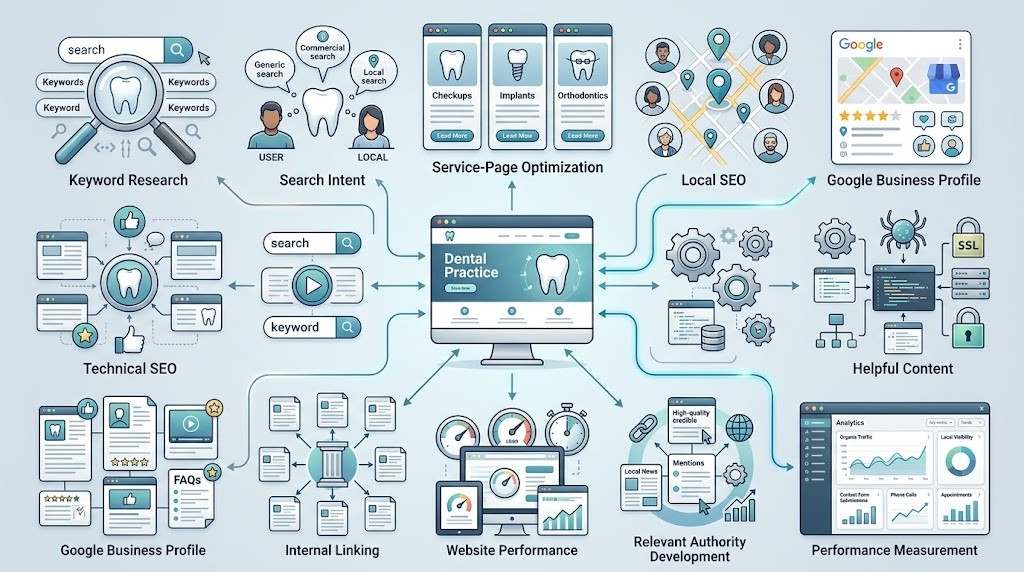 Key components of a dentist SEO strategy